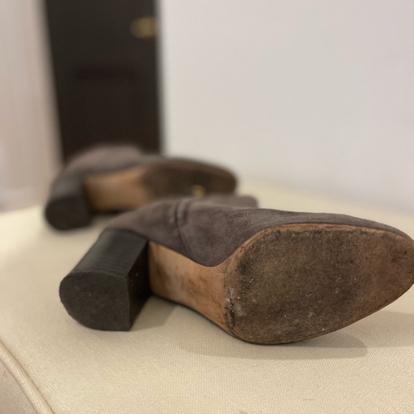 Diane Von Furstenberg Chocolate Brown a suede ankle boots - Picture 4 of 9